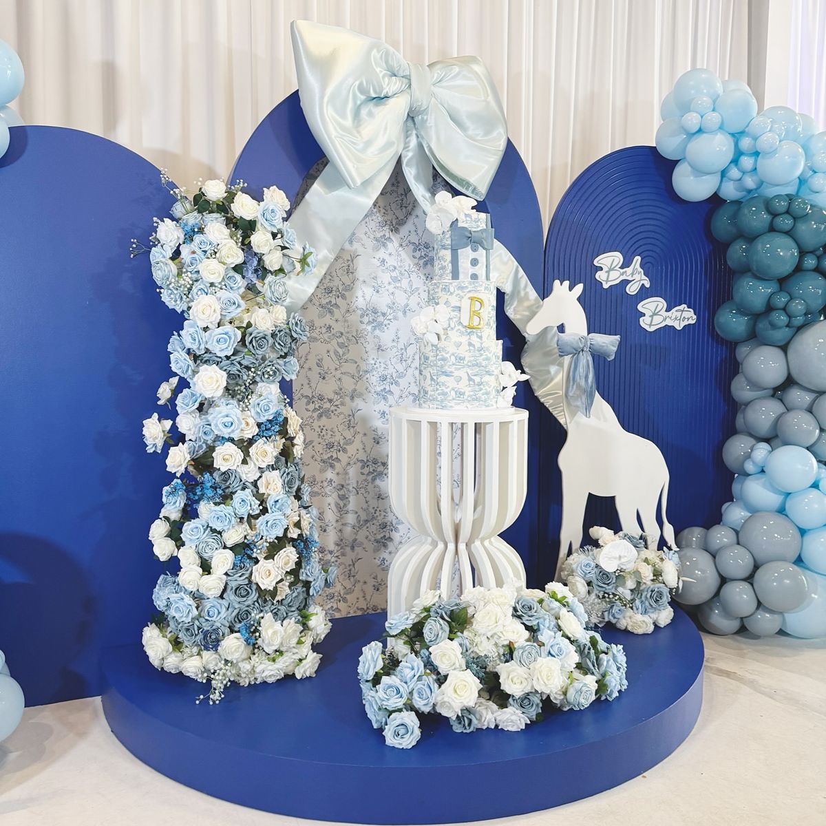 Blue Floral Setup